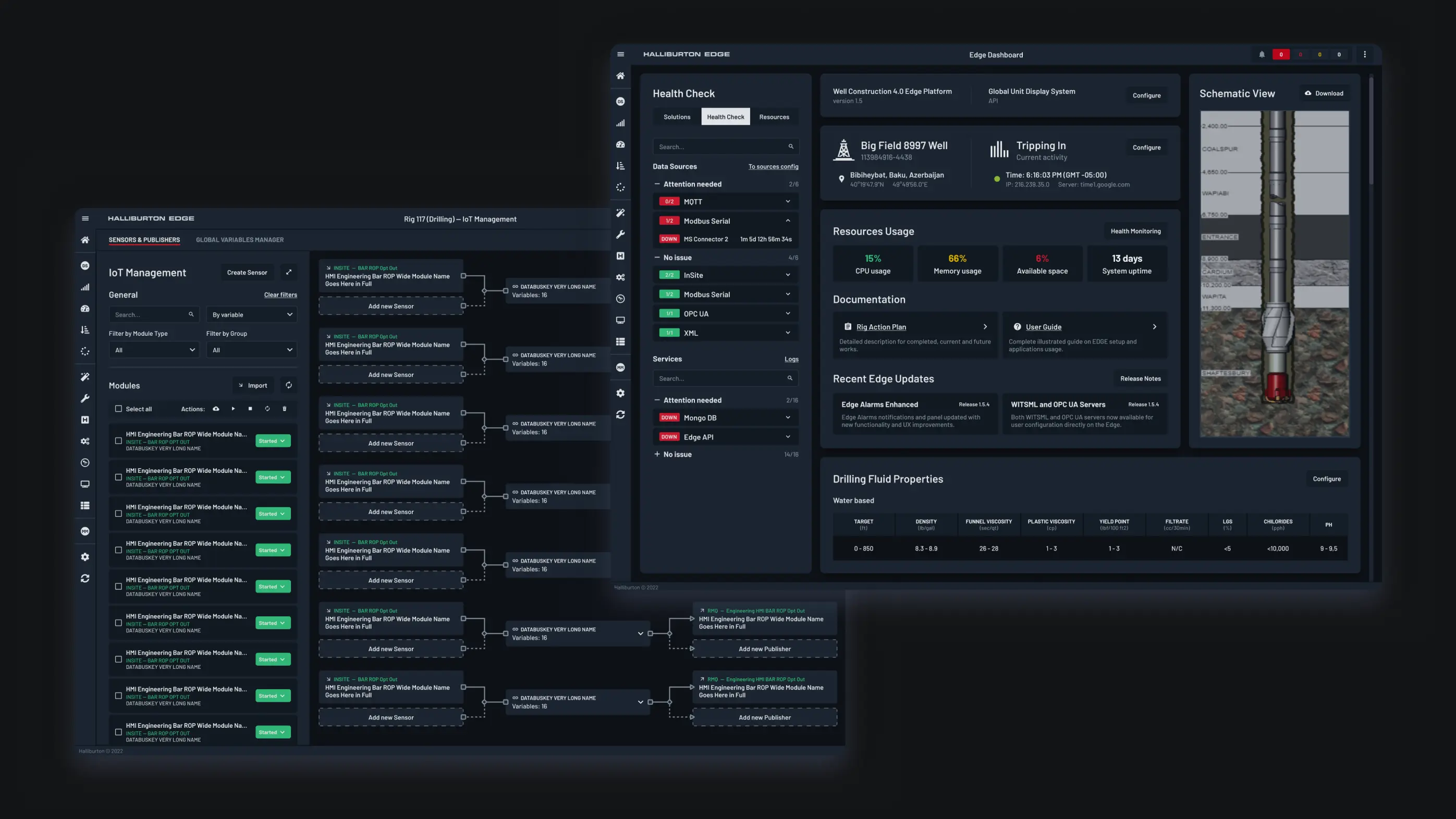 Showcasing Edge dashboard and IoT view