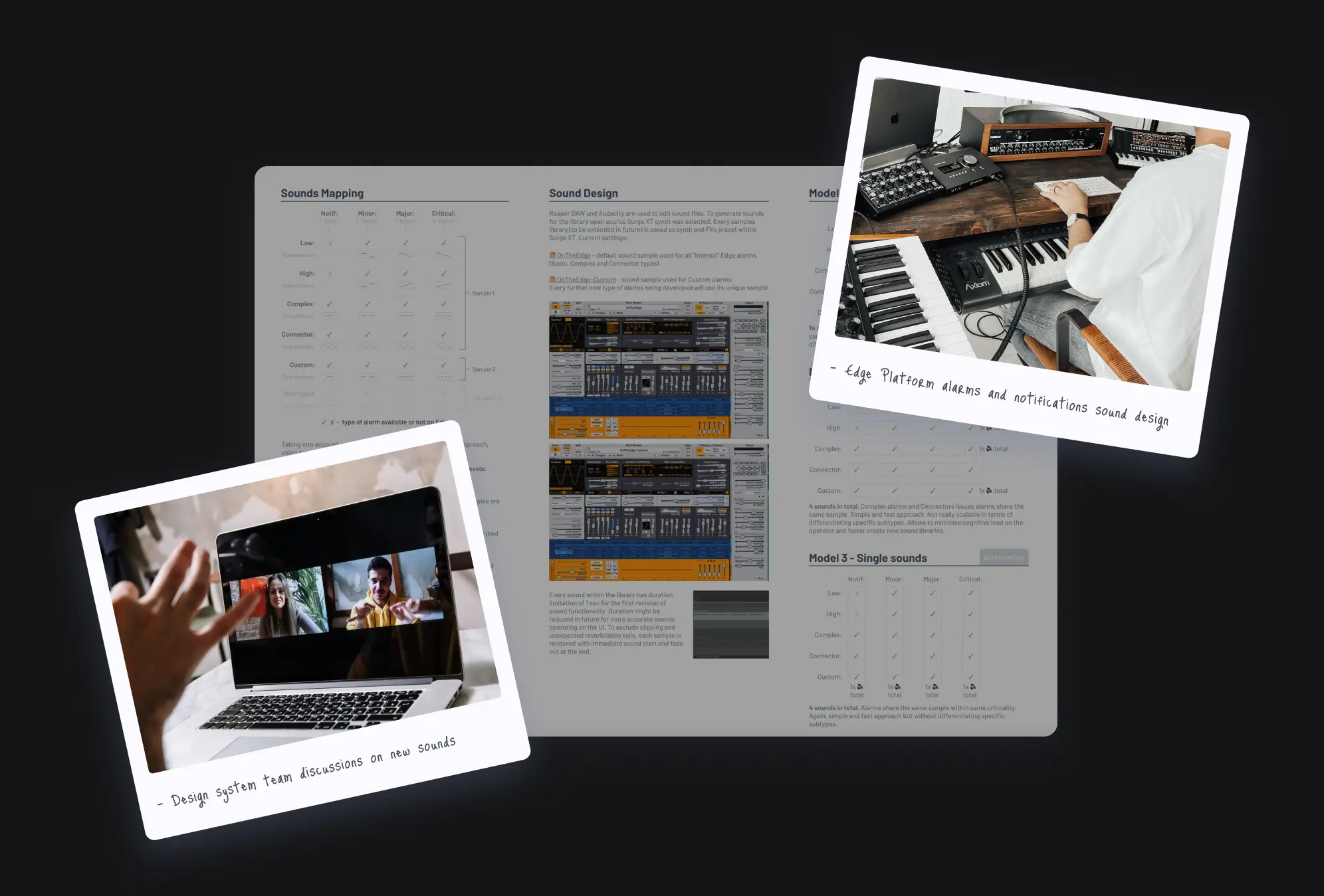 Showcasing the process of sound design